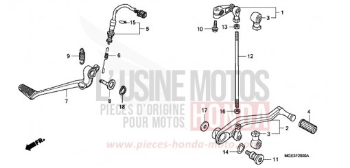 PEDALE VFR1200FDD de 2013